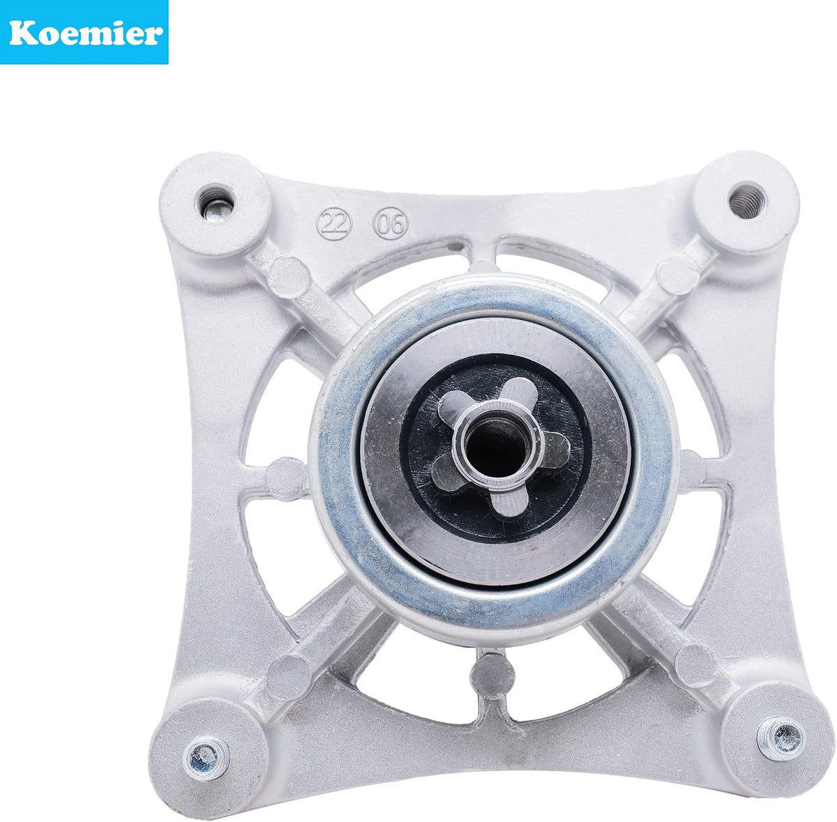 Lawn Mower Spindle Assembly Application for AYP 187292 Dixon 532192870 Husqvarna 532192870 532187292 532187281 539112057 587125401 587820301 Ariens 21546238 by 4 Tapped Bolts Zerk, Aluminium