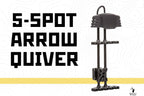5-Spot Archery Arrow Quiver, Black