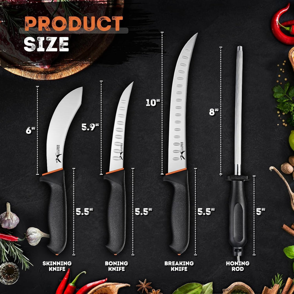 Butcher Knife Set for Meat Cutting, Gifts for Men Women