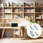 124 Pcs Shelf Pegs Kit, 5 Styles Nickel Shelf pins, Shelf Support Pegs