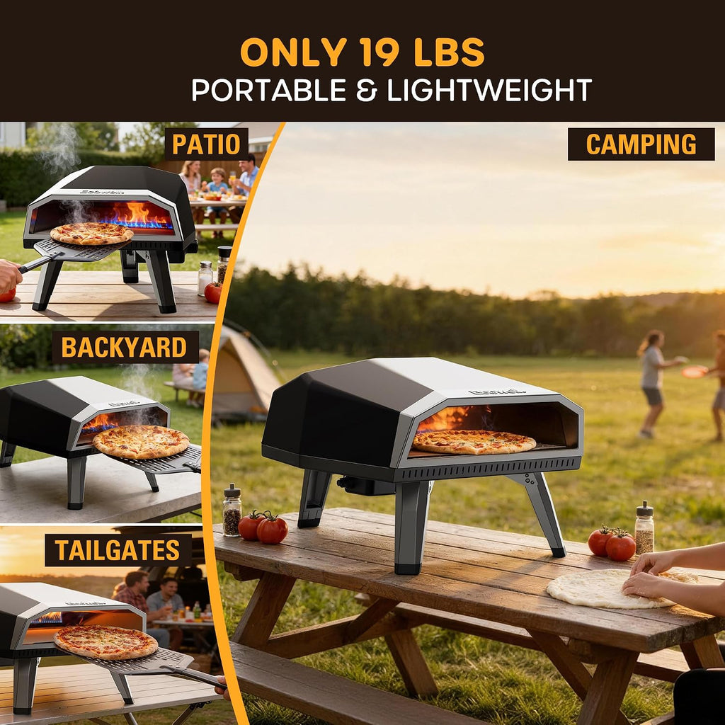 12 inch Gas Pizza Oven Outdoor Propane, Portable Pizza Oven