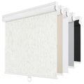 Linen Blackout Roller Shades, Cordless Window Blinds for Home