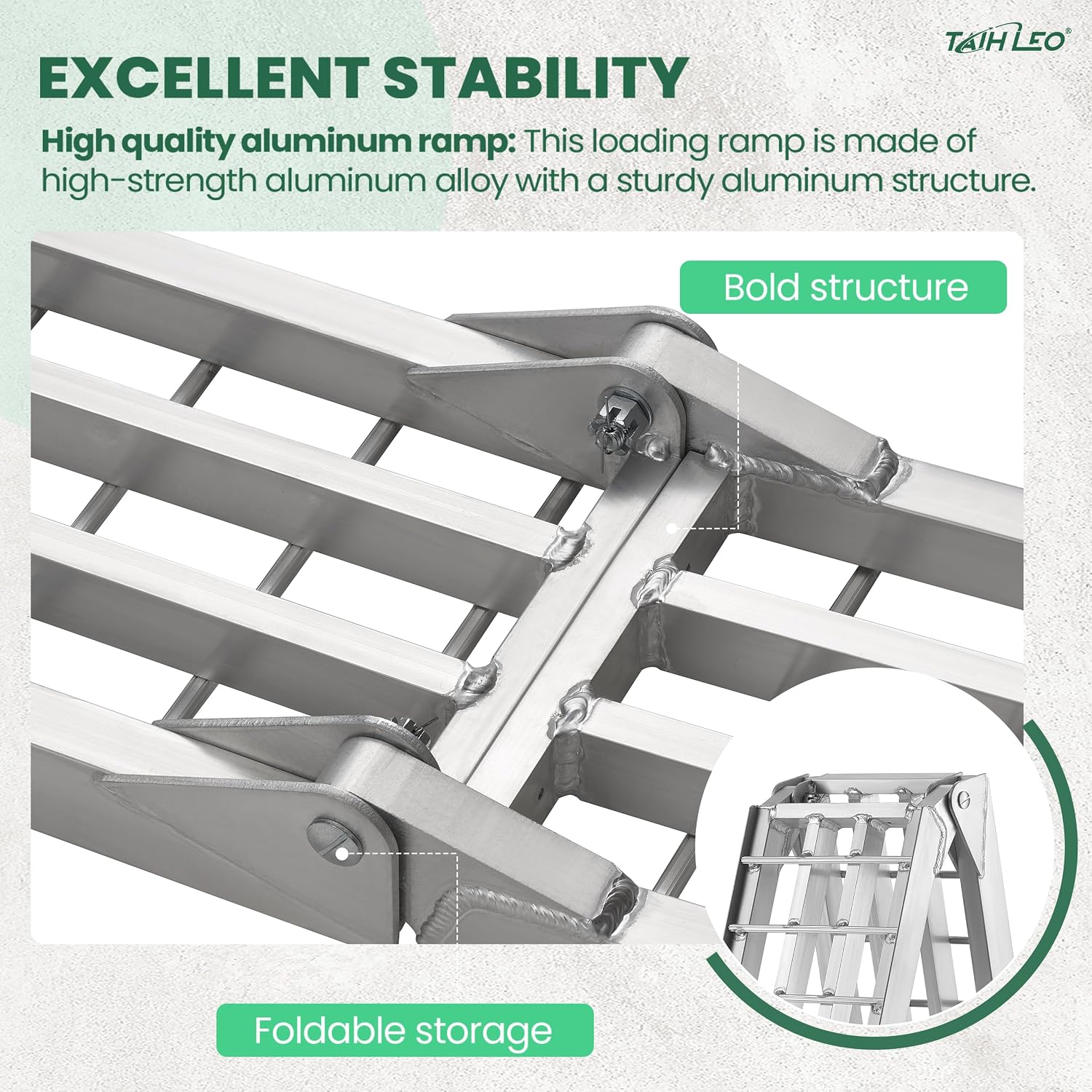 Truck Ramps 3000LBS Capacity - 2 Pcs 7.5ft Heavy Duty Loading Ramp, Folded Loading Ramps for Motorcycles, Dirt Bikes