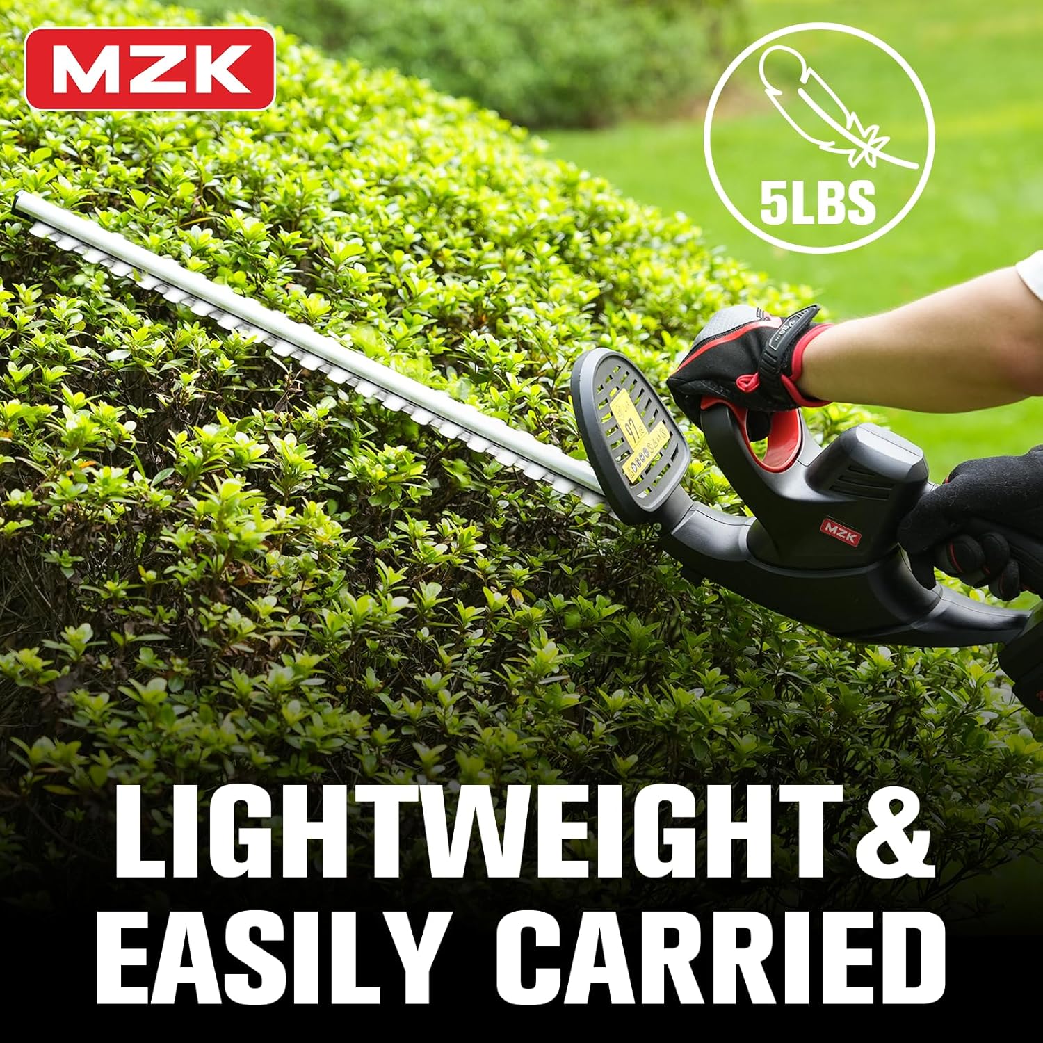 20V 22-Inch Cordless Hedge Trimmer, Bush & Shrub Cutter | Lightweight handheld hedge cutter for trimming bushes