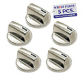 Whole Parts Upgraded 5-Piece Gas Cooktop Knob Kit Part# 00654043