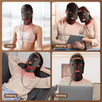 Red Light Therapy for Face,LED Face Mask Light Therapy with Neck Device