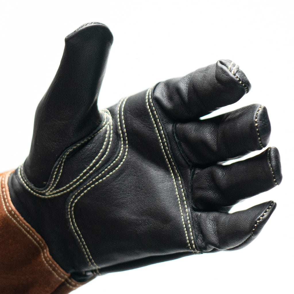 TIG Welding Gloves - Premium Black Goatskin Leather (Medium)