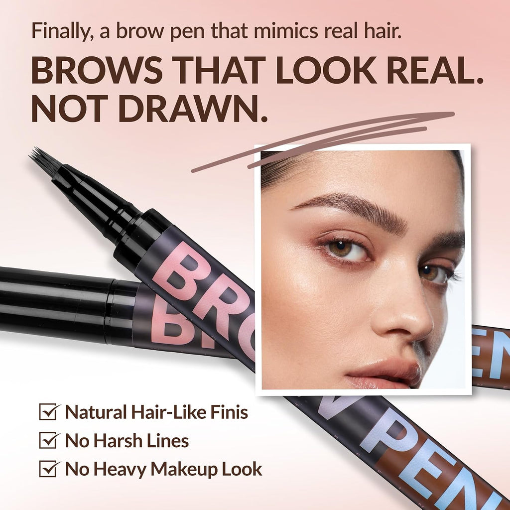 4D Liquid Eyebrow Pen Waterproof hair-like strokes Dark Brown 33