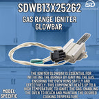 Supplying Demand WB13X25262 WB13K10041 Gas Range Igniter Glowbar Replacement Model Specific Not Universal