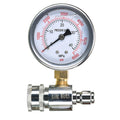 RIDGE WASHER Pressure Washer Gauge with 3/8'' Quick Connect Socket and Plug