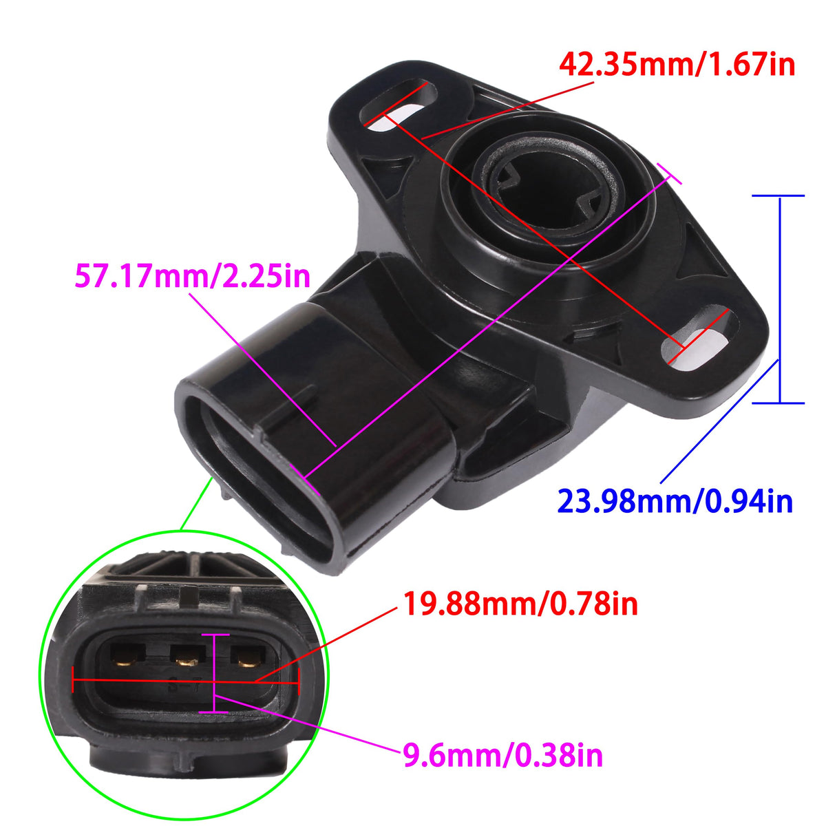 Boat Engine 6S1-85885-00 01 Throttle Position Sensor for Yamaha 150-225HP