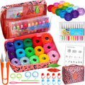 20 Pack Crochet Thread kit knittting kit for Knitting and Crochet Perfect Beginner Kit