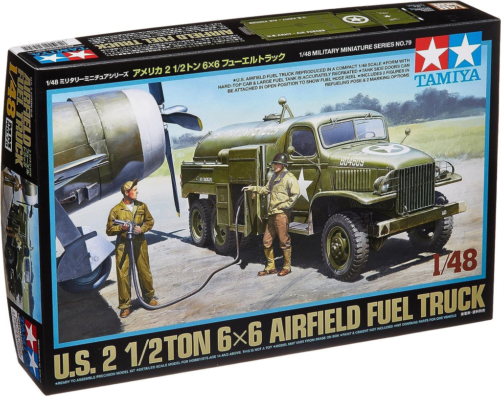 32579 1/48 US Airfield Fuel Truck Plastic Model Kit
