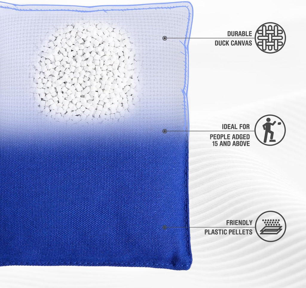 Weather Resistant Standard Cornhole Bags, Set of 8 Regulation Professional Corn Hole Bags for Tossing Game,Corn Hole