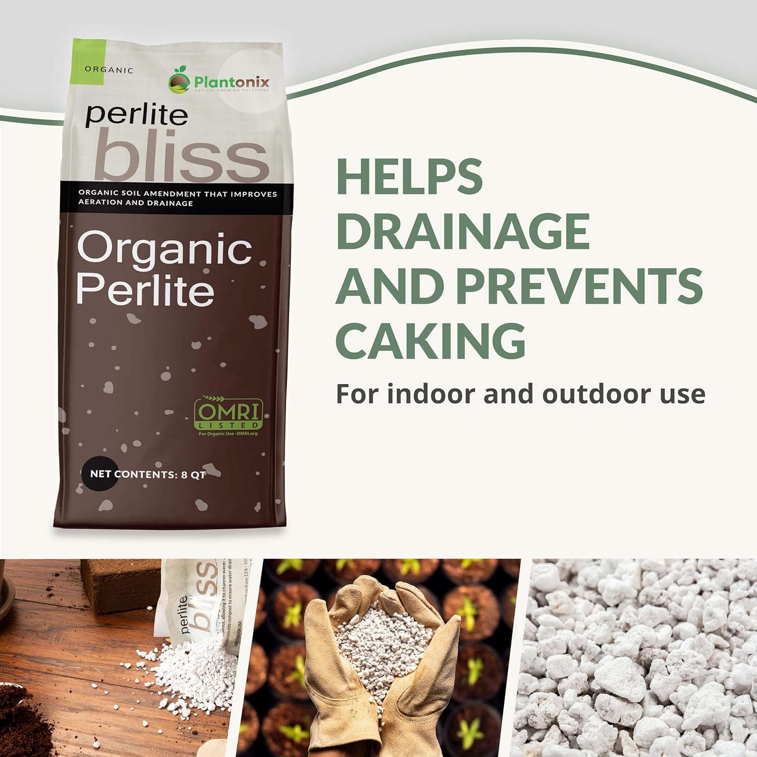 Perlite Bliss (24 Qts) - Organic Perlite for Plants Indoor Soil Amendment - Bulk Perlite for Gardening & Seed