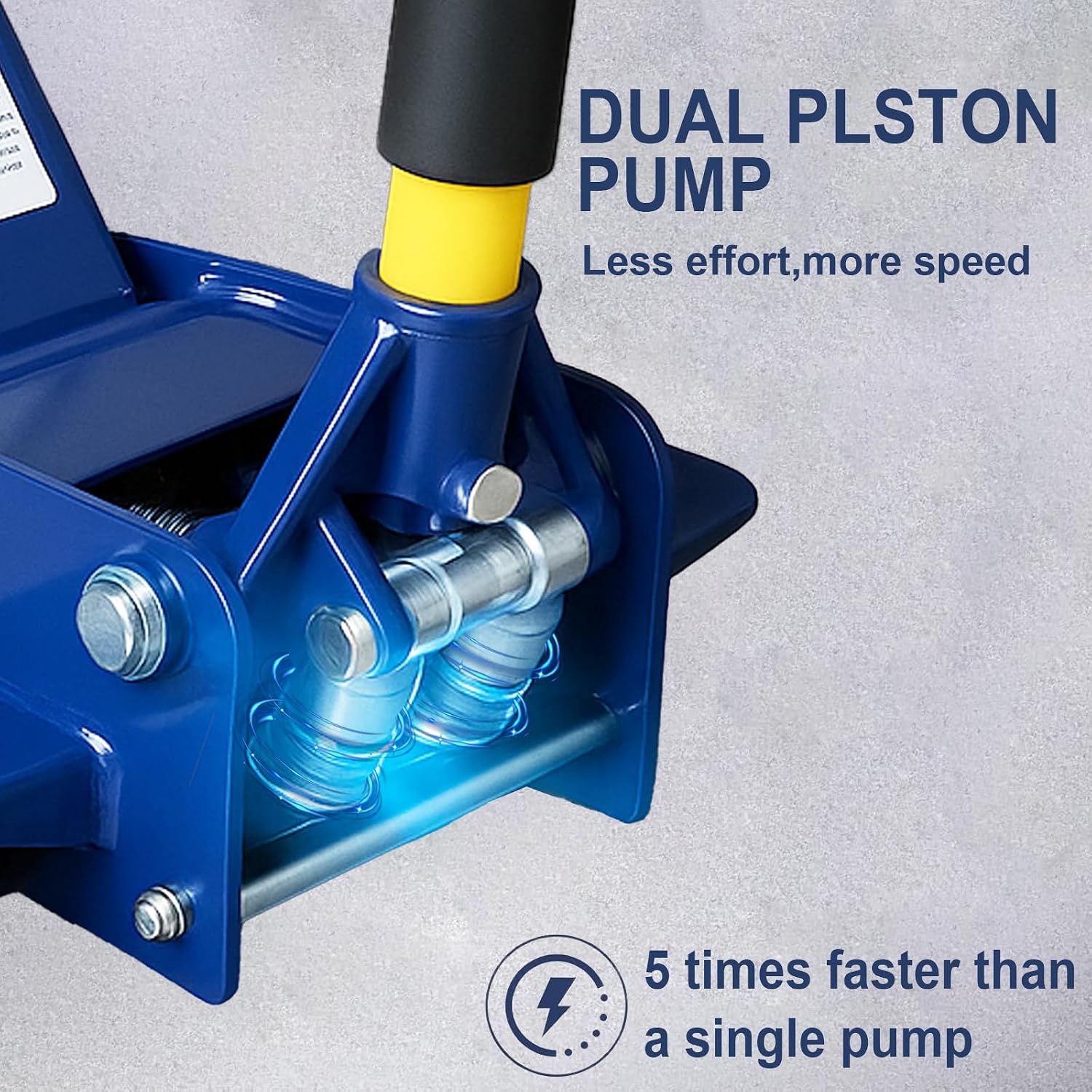 Floor Jack,Heavy Duty 3 Ton Floor Jack,Low Profile Hydraulic Jack, Steel Service Jack Quick Rise with Double Pump