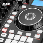2-Deck Portable DJ Controller, Mixing Console with LCD Display | Manual Looping, USB, MIC Input, Record Output, 16