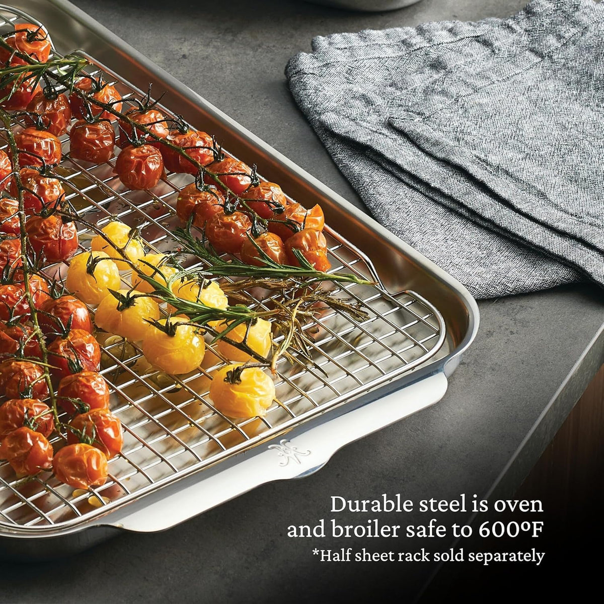 OvenBond 13 x 18-Inch Tri-Ply Stainless Steel Half Sheet Pan