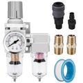 NANPU 1/4" NPT Air Dryer System - 5 Micron Particulate Filter, 0.5 Micron Coalescing Filter