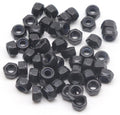 50Pcs Black M4 X 0.7MM Nylon Lock Nuts Inserted Hex Self Clinching Lock Nuts