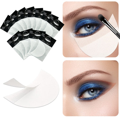 120 Pcs Eyeshadow Shields, Eyeshadow Stencil for Prevent Makeup Residue, Lint Free Gel Pad for Eyeliner, Eyelash