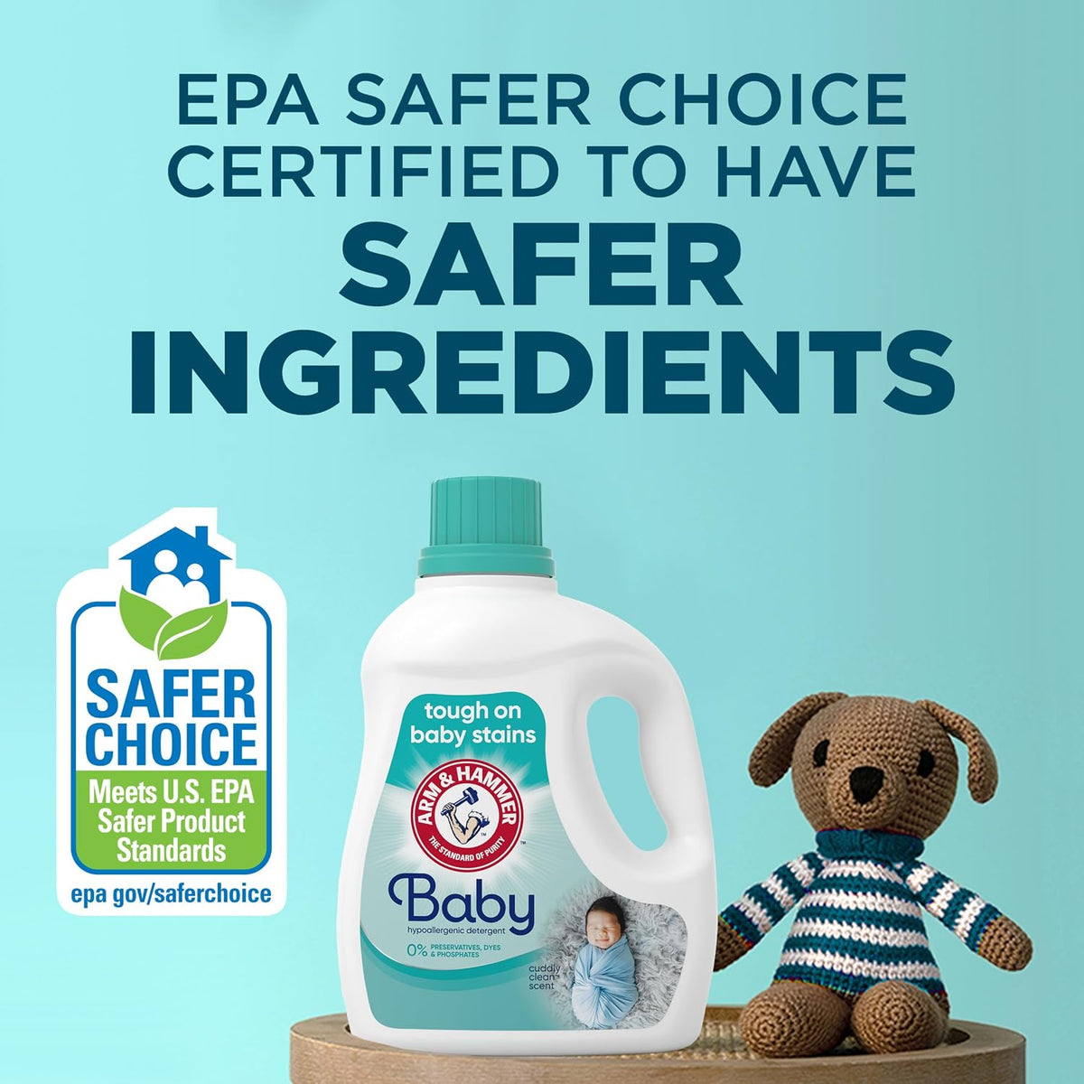 Baby Hypoallergenic Laundry Detergent Liquid, 100.5 Fl Oz