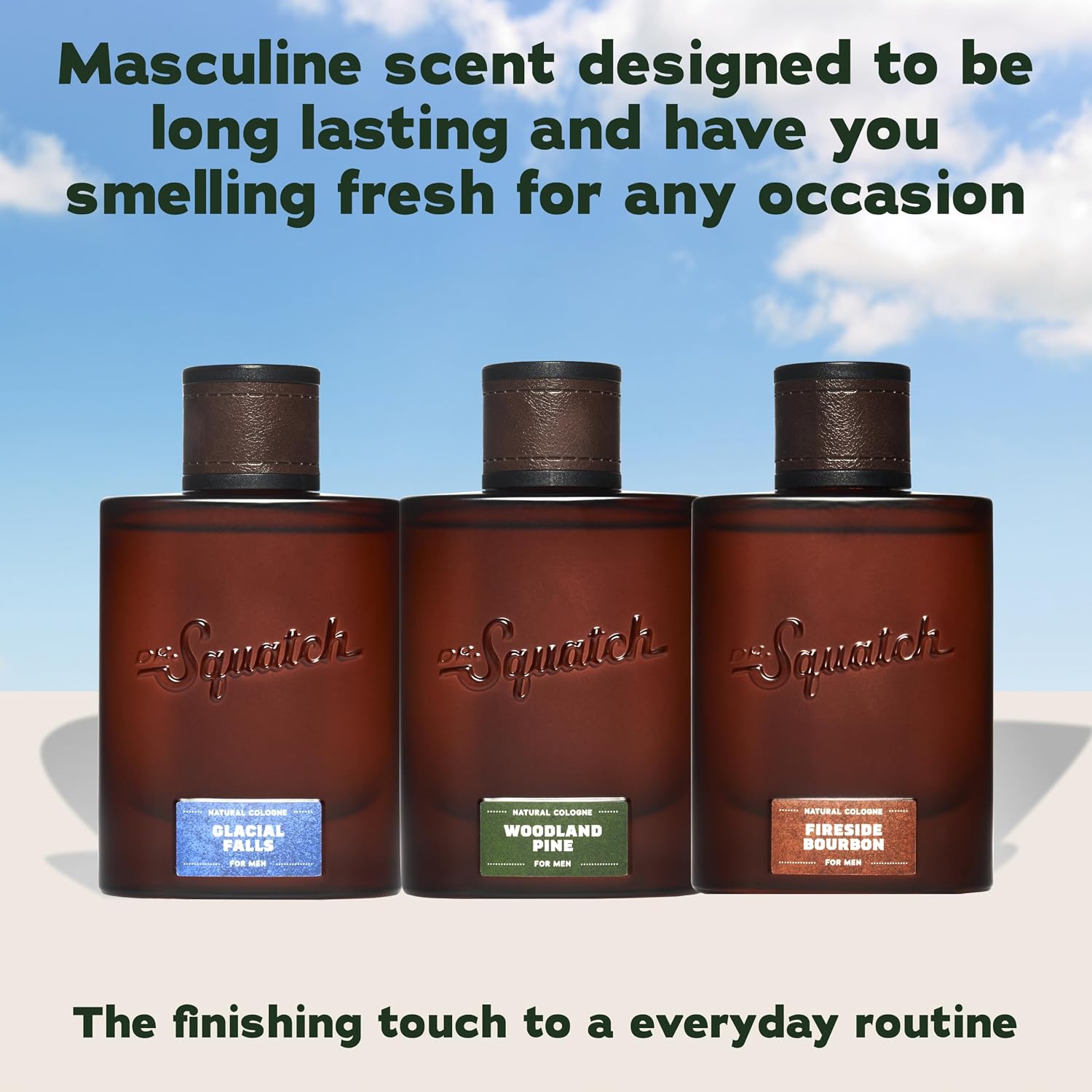 Natural Cologne for Men - Scent-Lock Technology and Sustainably-Sourced Ingredients - Fireside Bourbon Cologne (1.7