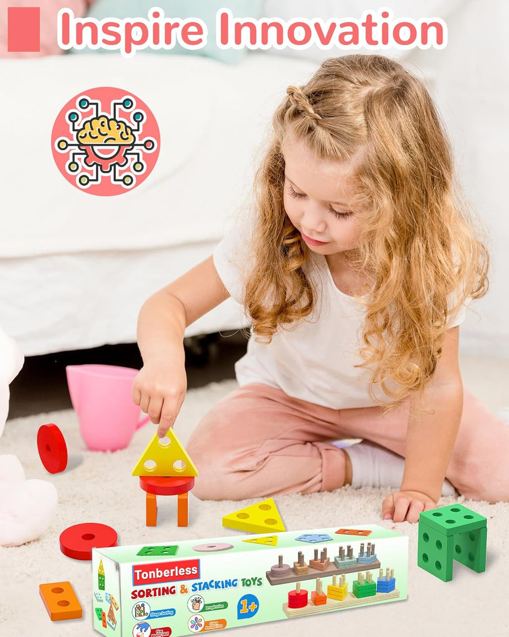 Montessori Toys for 1 2 3 Year Old Boy Girl, Toddler Learning Toys Gifts | Montessori Toy, Toddler Toy 2-3, Boy Girl
