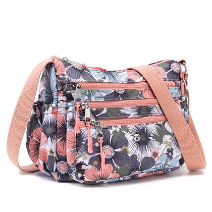 Nylon Crossbody Bags for Women Multi Pocket Purse Shoulder handbags