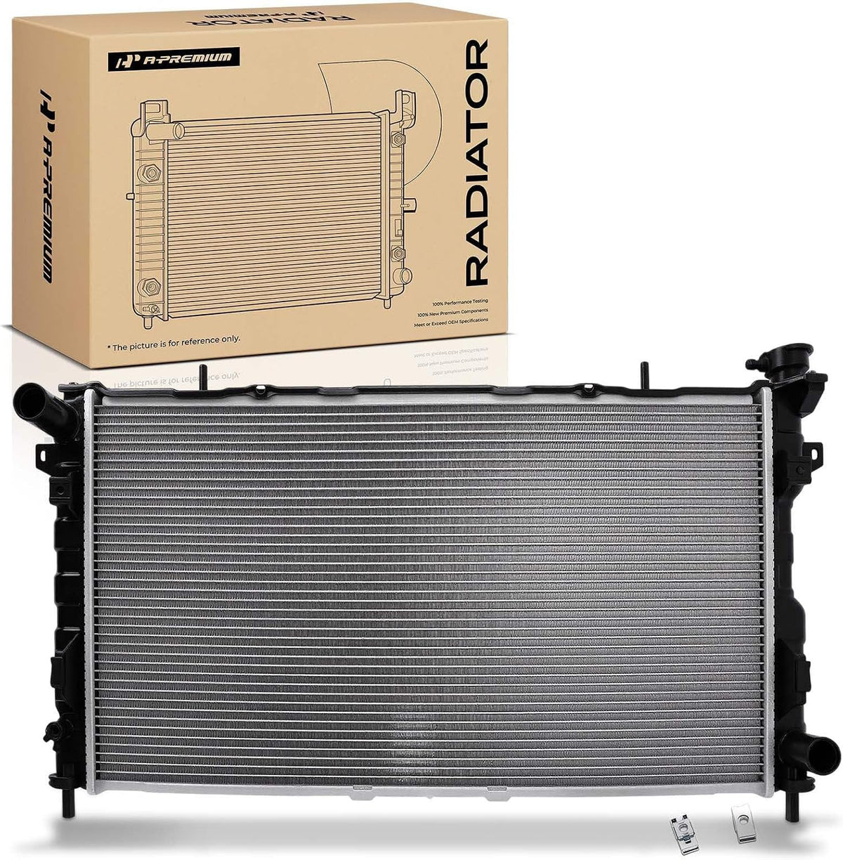 A-Premium Engine Coolant Radiator Assembly Compatible with Chrysler, Dodge