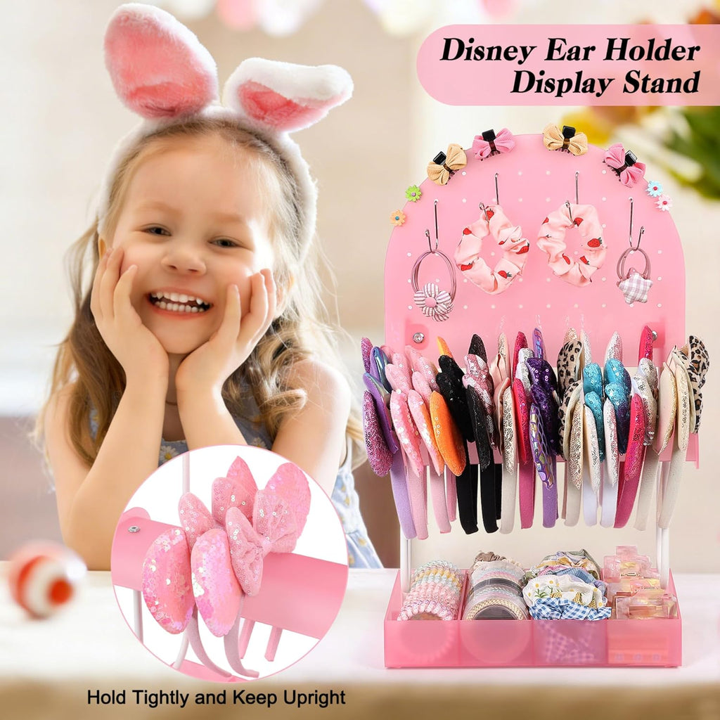 Hair Accessories Organizer,Acrylic Headband Holder Organizer,Versatile Hair Tie Holder for Girls,Baby, Women,Headband