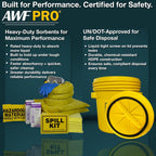 AWF PRO 20 Gallon Battery Acid Spill Kit, 59 Pieces