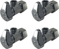 (4-Pack) BrassCraft G2CR19L1X 1/2-in Nominal Comp x 3/8-in OD Outlet Chrome Plated Brass 1/4-Turn Angle Stop Valve