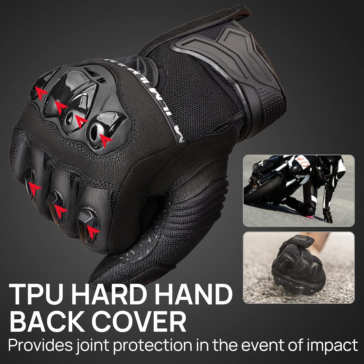 Motorcycle Gloves for Men Women Touchscreen Riding Gloves WD01