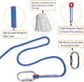Indoor Outdoor Climbing Rope, 10/12/14mm (32FT/49FT/65FT/98FT) Static Rock Climbing Rope for Escape Rope, Ice