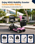 Mobility Scooter for Seniors & Adults, 4 Wheel Foldable Scooter
