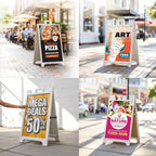 Custom A Frame Sign Insert 24x36 – Personalized Sandwich Board Sign Replacement, Full Color Coroplast, Waterproof