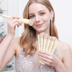 Buttery Blends Brush Set 18Pcs Face&Eye Makeup Brushes Set labeled