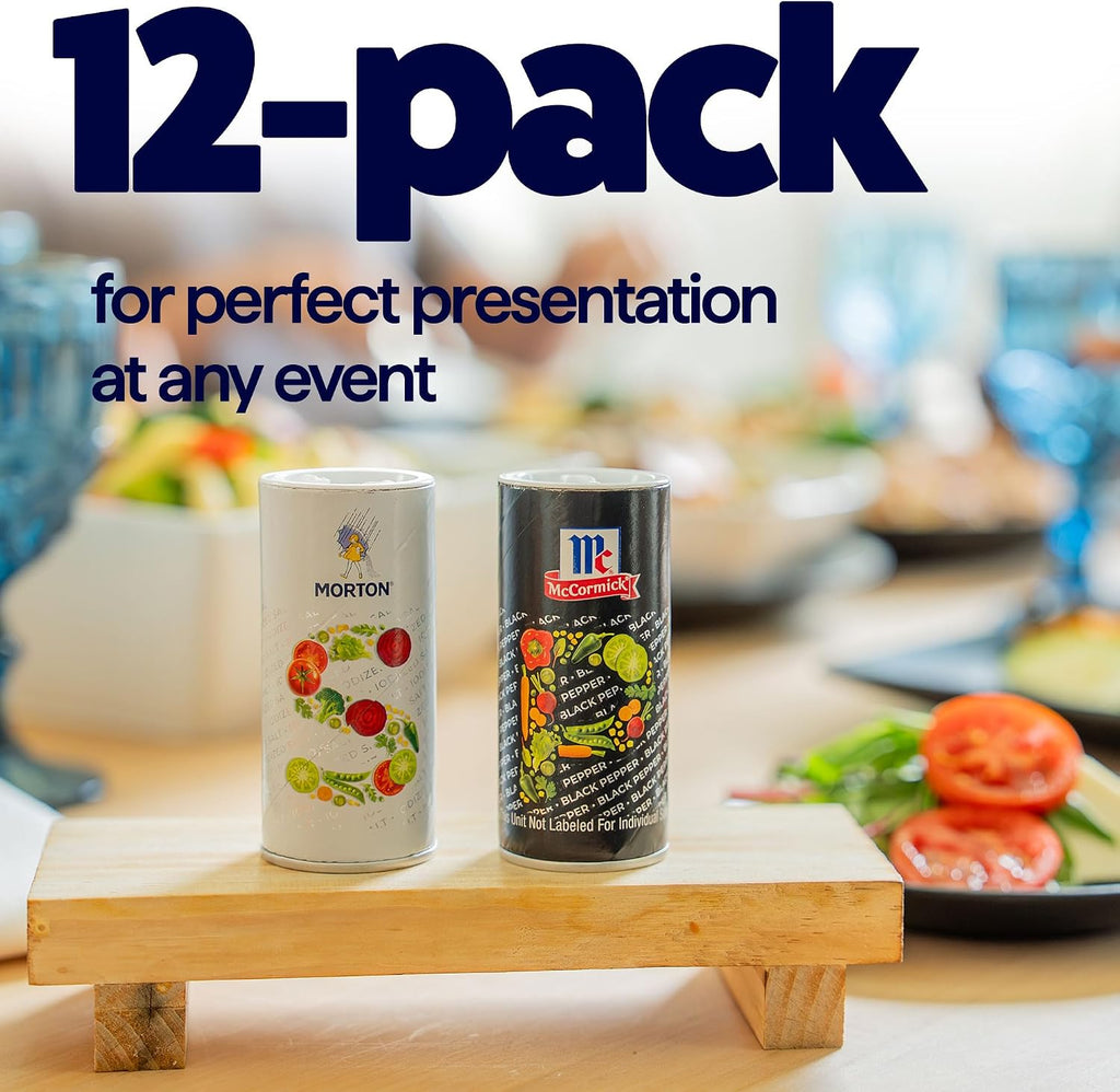 McCormick Iodized Salt and Pepper Shaker Set, 5.25 Ounce, 12 Pack