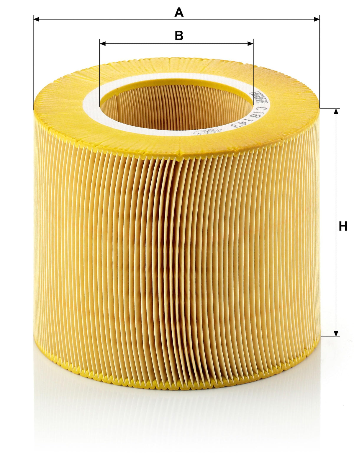 Mann Filter C 18 143 Engine Air Filter Replacement Compatible With Various Saab 9-5 Models (1999-2009)