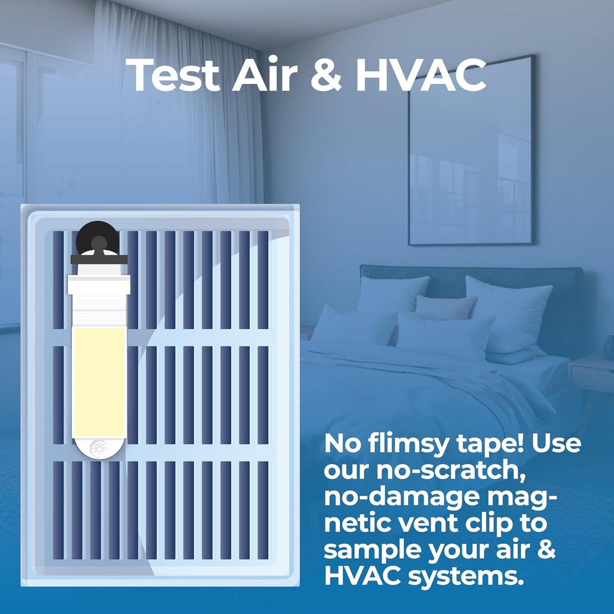 Mold Test Kit - 4 Mold + 4 Bacteria Tests for Home & HVAC