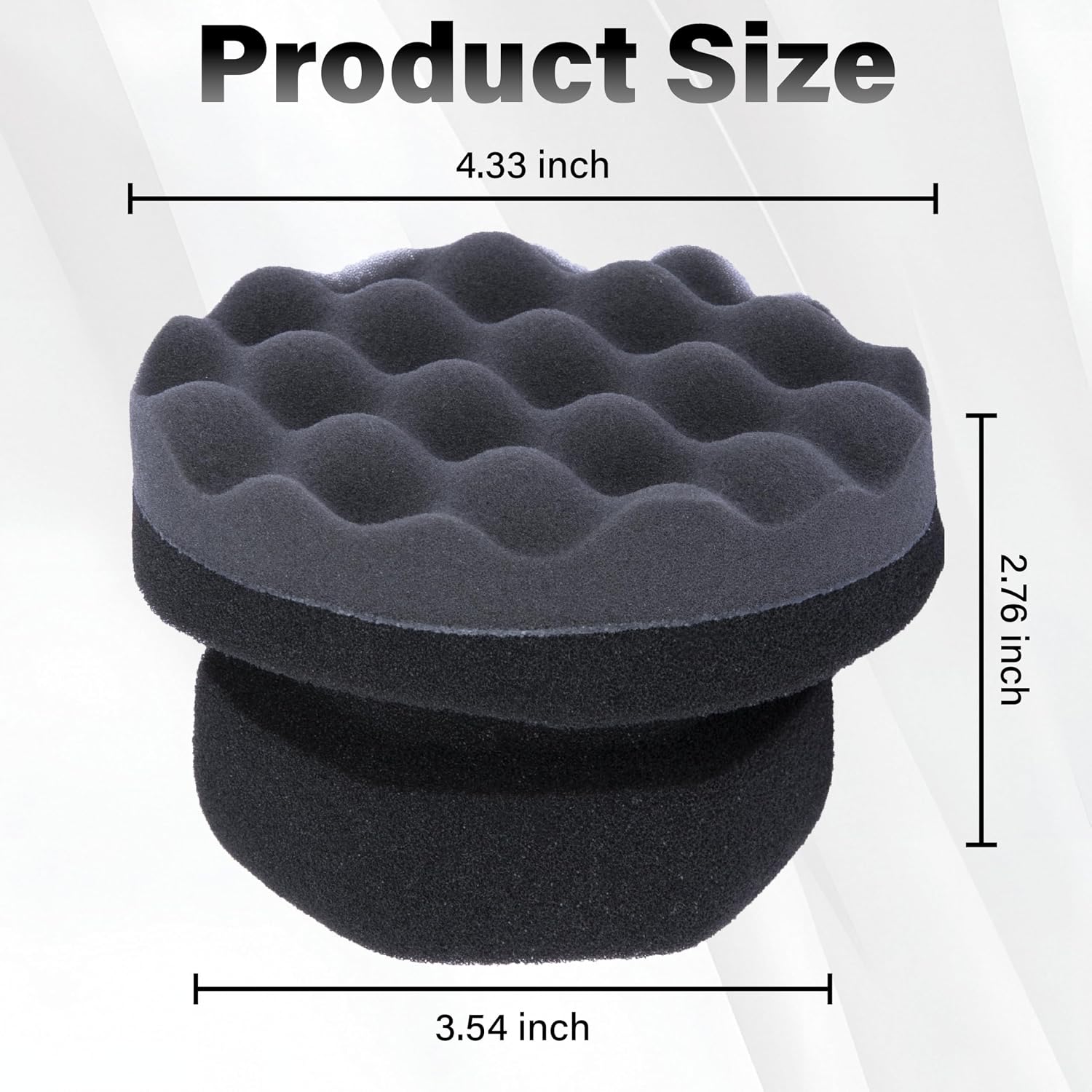 2 PCS Tire Shine Applicator Pad, Hex Grip Tire Dressing Applicator | Reusable Tire Foam Sponge, Tire Shine Brush, Car