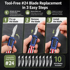 Premium Utility Knife Heavy Duty Metal Box Cutter