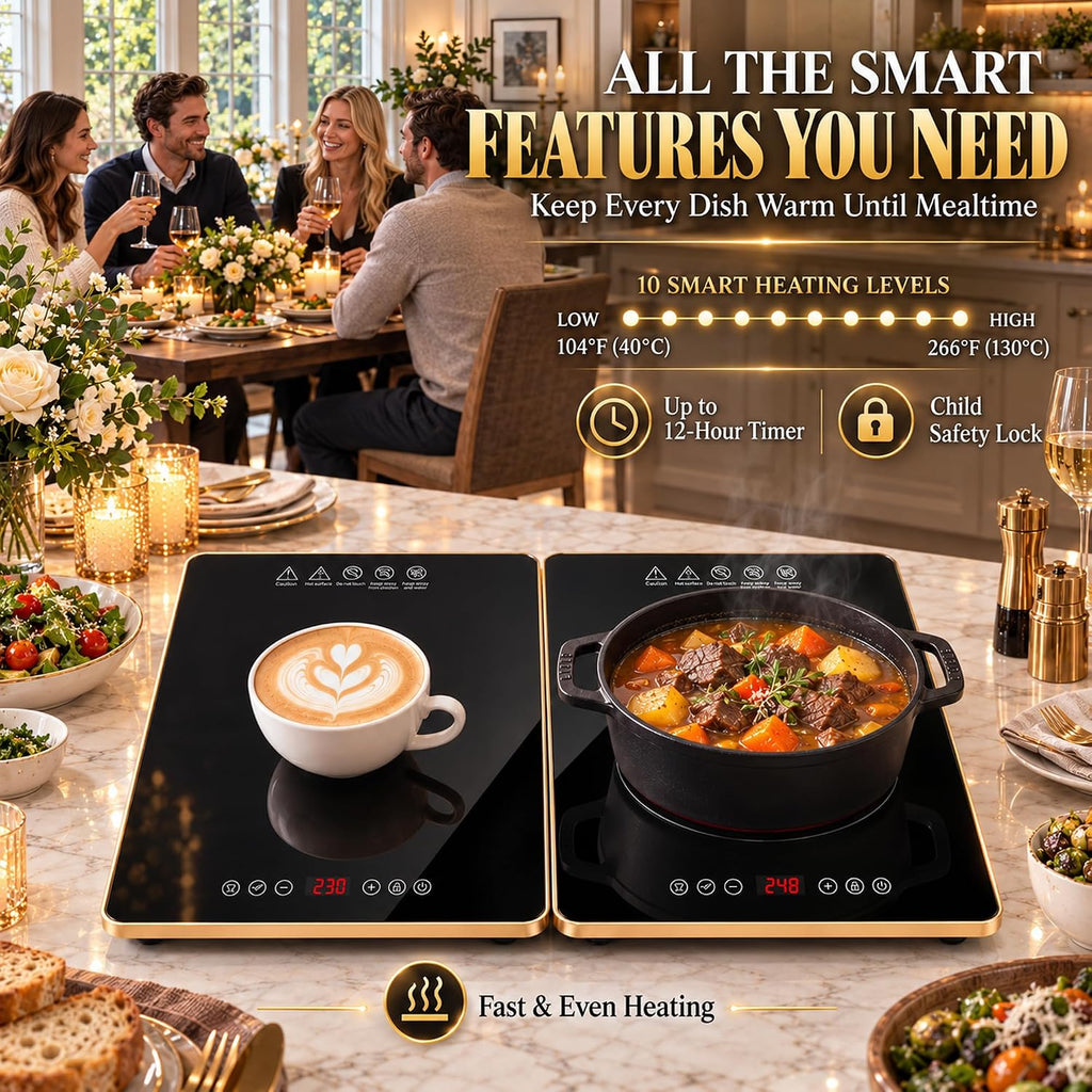 Warming Trays for Buffets Party Extra Large 51"x15", Warming Mat for Food
