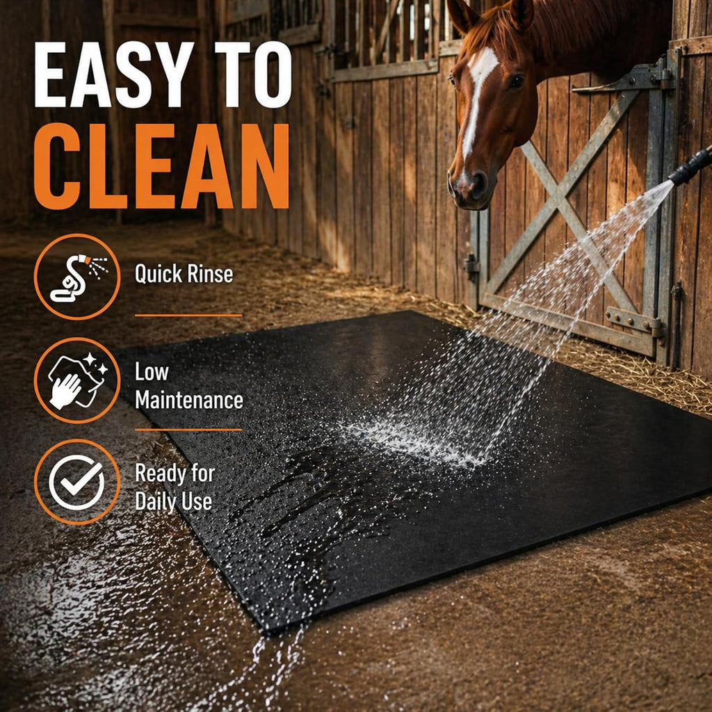Heavy Duty Rubber Horse Stall Mats 3x4 ft Large Horse Stable Mat