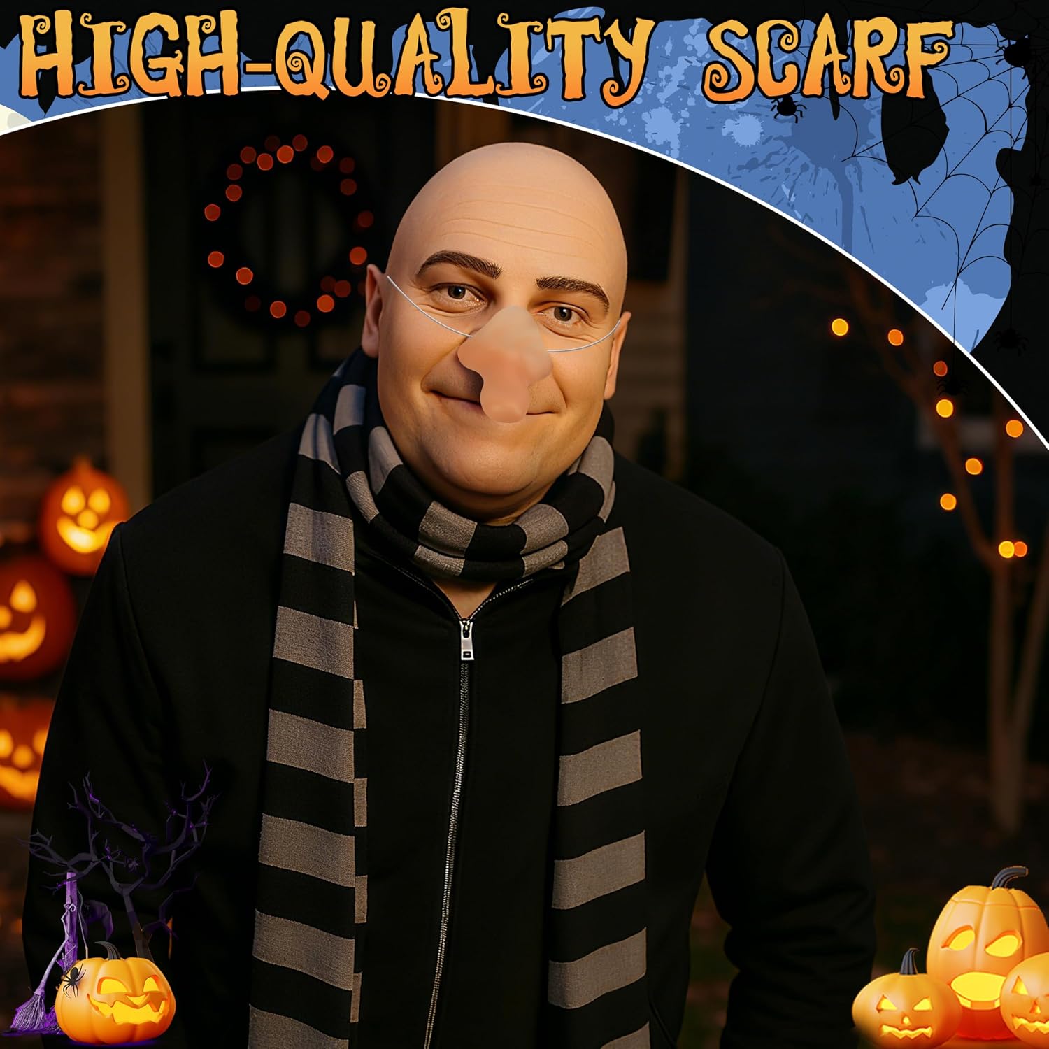 Bald Caps, Halloween Latex Bald Cap for Halloween Makeup Party Costume