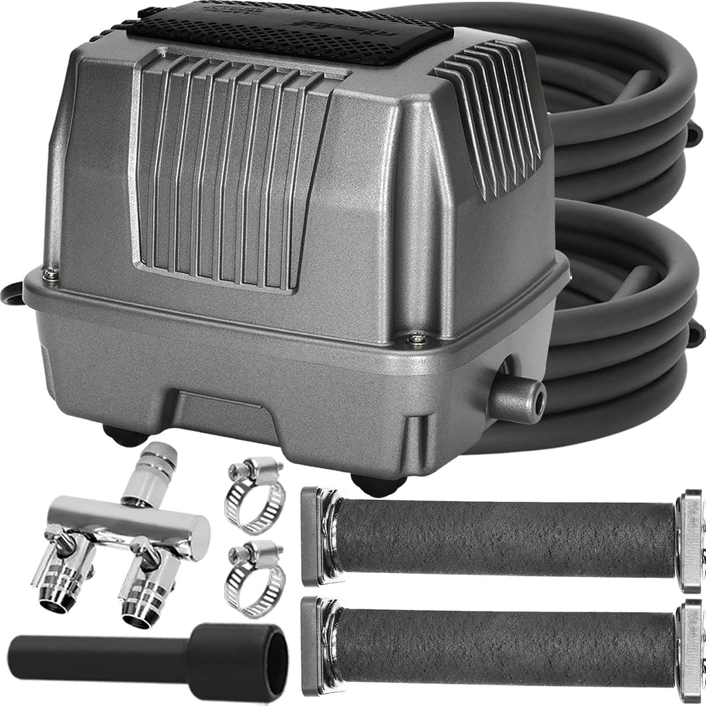 Pond Aerator|Septic Tank Air Pump| Premium Koi Fish Pond Aeration System| Applicable Depth 0-8 feet| 1.91CFM 4.35PSI