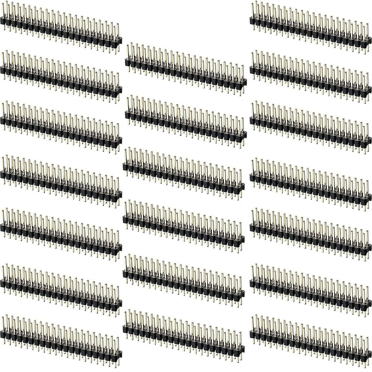 Frienda 20 Pack 2 x 20 Pin Male Header Connector, 2.54 mm Pitch
