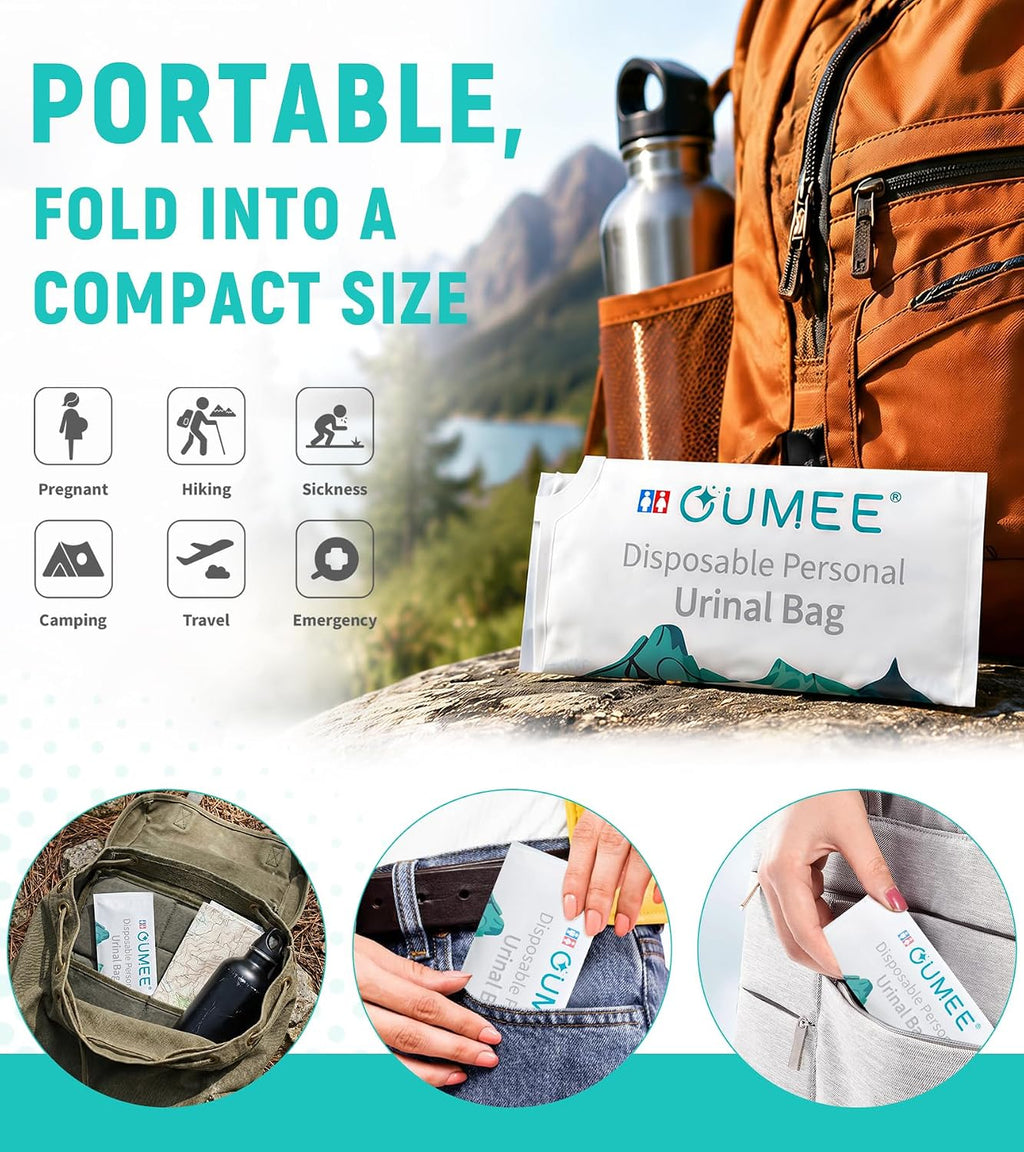 850ML Emergency Disposable Urinal Bags, 8/12/20/28 Pcs