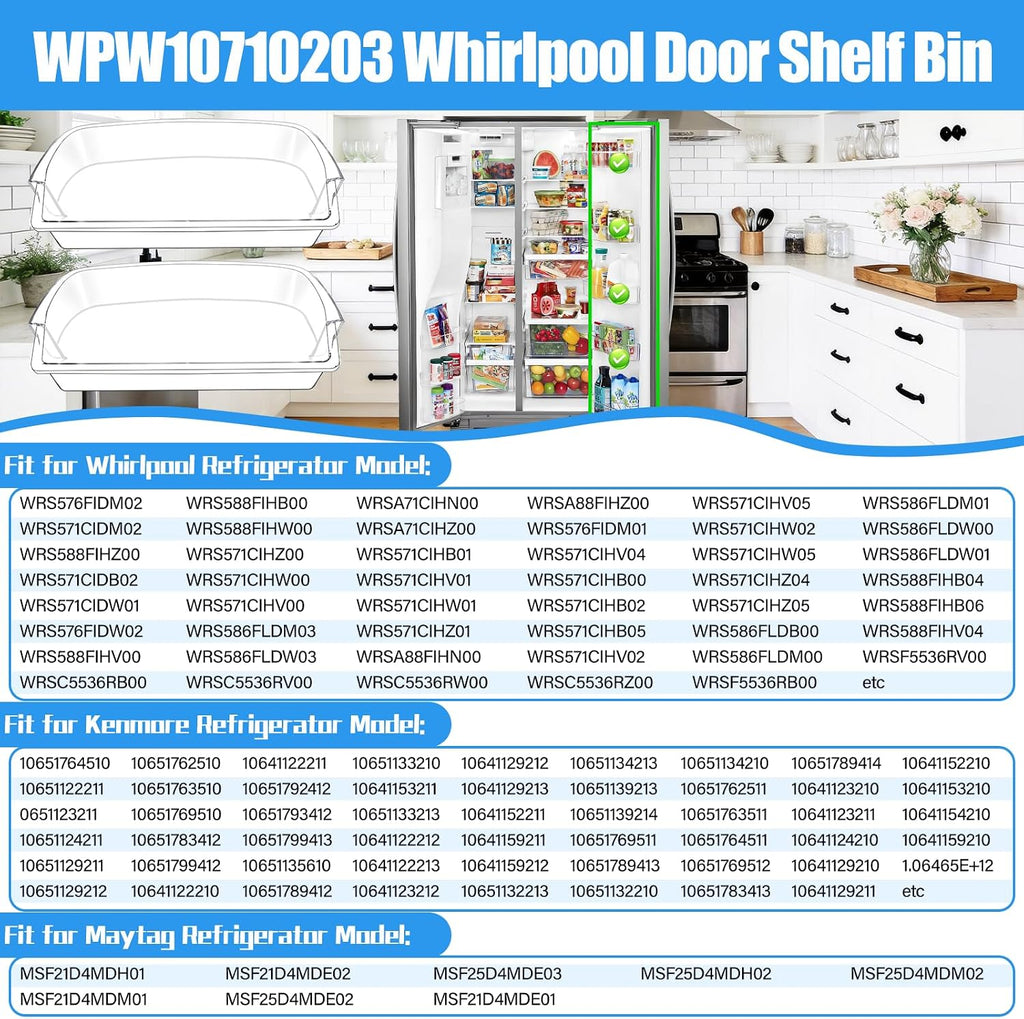 ALVAR WRS588FIHZ00 WRS571CIHV04 WRS588FIHV00 Refrigerator Door Bin Shelf